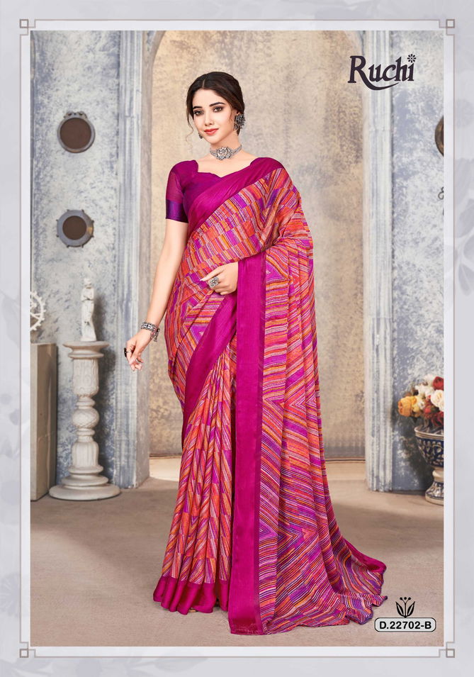 Cherry 33 By Ruchi Colors Daily Wear Sarees Catalog